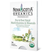 Nova Scotia Organics Pre & Post Natal Multi blister pack 14 caplets