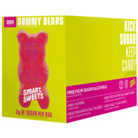 SmartSweets Gummy Bears Sour 12 x 50g