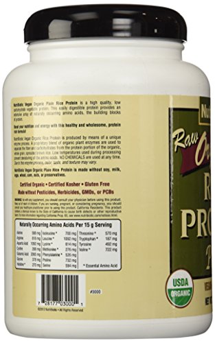 Nutribiotic Rice Protein Organic (Plain), 600g