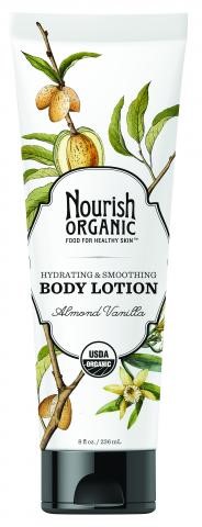 Nourish Organic Hydrating Body Lotion Almd. Vanilla 236 ml
