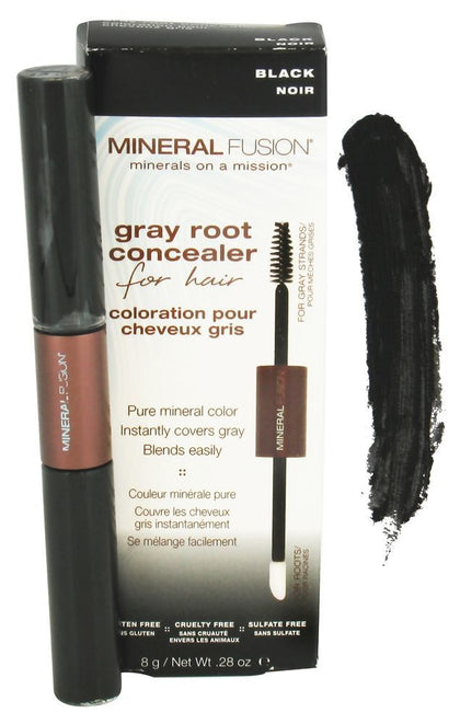 Mineral Fusion Gray Root Concealer - Black 8g