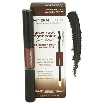 Mineral Fusion Gray Root Concealer - Dark Brown 8g