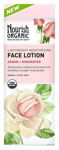 Nourish Organic Lightweight Moisturizing Face Lotion 50 ml