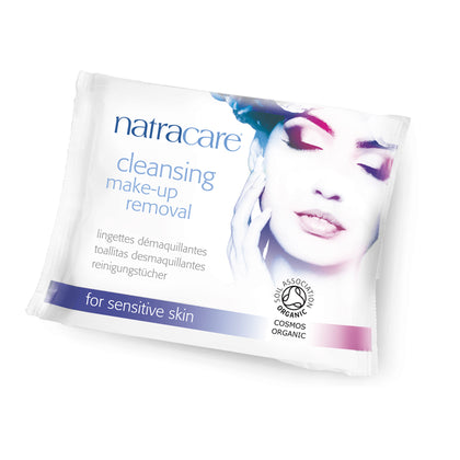 Natracare cleansing make-up removal wipes 20 wipes