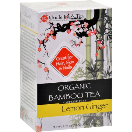 Uncle Lee's Tea Organic Bamboo Tea Lemon Ginger 18 bags
