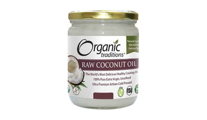 Organic Traditions Coconut Oil, Raw Ex Virgin Unrefind 1000ml