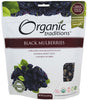 Organic Traditions Mulberries, Black - Dried 227g