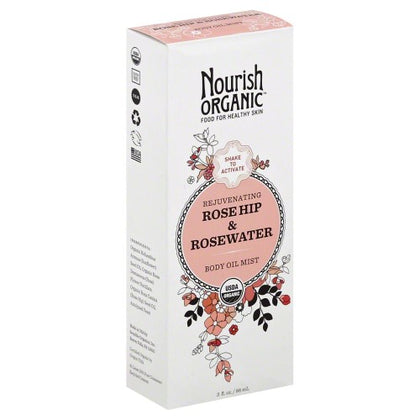Nourish Organic Rosewater Body Mist 88 ml