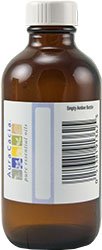 Aura Cacia Amber Glass Bottle w/Cap - Empty 59 ml