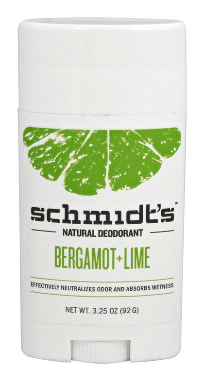 Schmidt’s Naturals Bergamot + Lime Deodorant 3.25 oz.