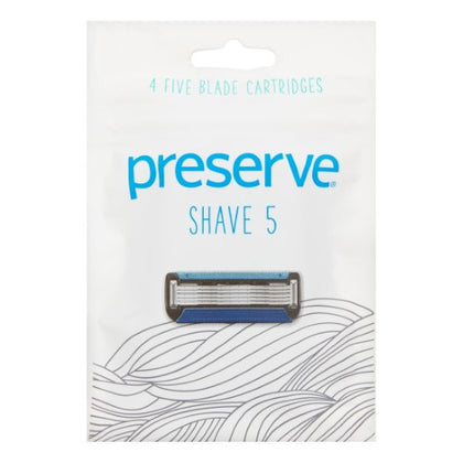 Preserve by Recycline Shave 5 Replacement Blades 4 pack