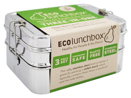 Eco-Lunch 3 in 1 Rectangular Set