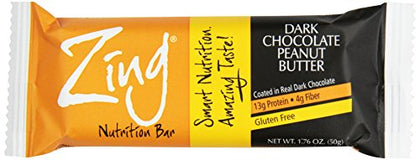 Zing Bars Dark Chocolate Peanut Butter 12 x 50g