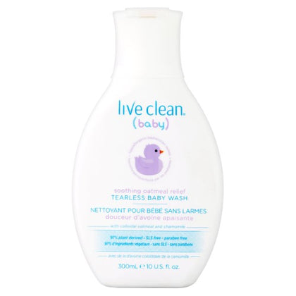 Live Clean Baby Soothg Oatmeal Tearless Wash 300 ml