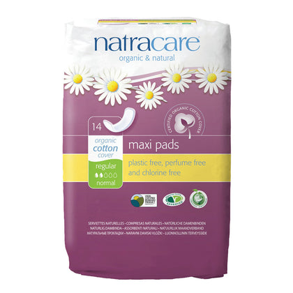Natracare Natural Maxi Pad Regular 14 count