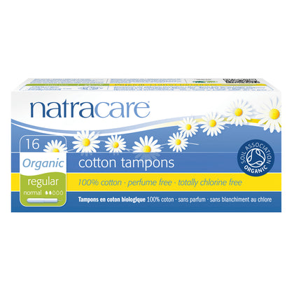 Natracare ORGANIC Regular Applicator Tampons 16 count