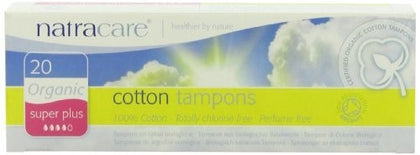 Natracare Organic Cotton Super Plus Tampons 20 count