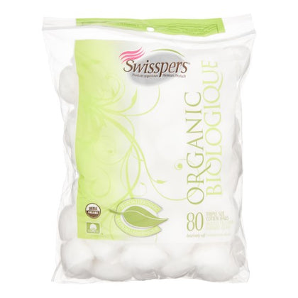 Sale Org Cotton Balls Triple Size 80ct