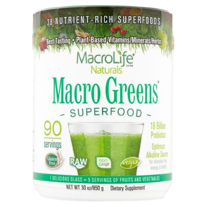 MacroLife Naturals Macro Greens canister 850g