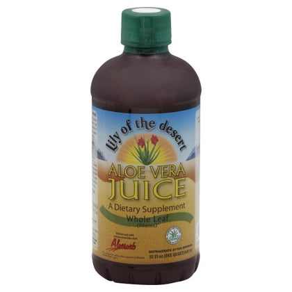Lily Of The Desert Aloe Vera Juice Whole Leaf -Plstc 32oz/946ml
