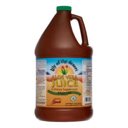 Lily Of The Desert Aloe Vera Juice Whole Leaf -Plstc 128oz/3.8L