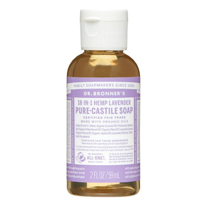 Dr. Bronner's Magic Soap Lavender Pure-Castile Liquid Soap 2oz / 59ml