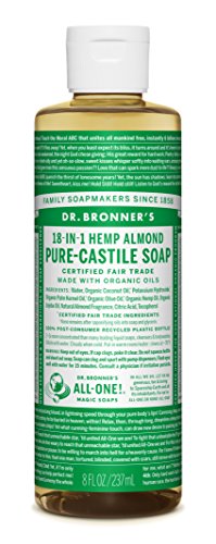 Dr. Bronner's Magic Soap Almond Pure-Castile Liquid Soap 8oz / 237ml