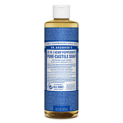 Dr. Bronner's Magic Soap Peppermint Pure-Castile Liquid Soap 16oz / 473ml