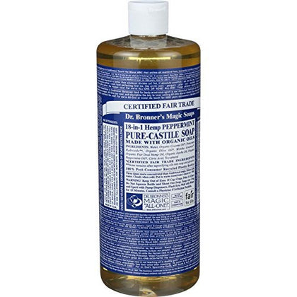 Dr. Bronner's Magic Soap Peppermint Pure-Castile Liquid Soap 32oz / 946ml