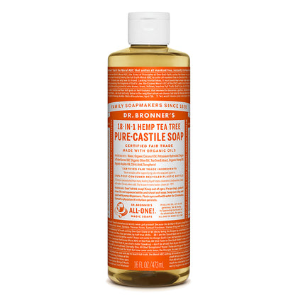 Dr. Bronner's Magic Soap Tea Tree Pure-Castile Liquid Soap 16oz / 473ml