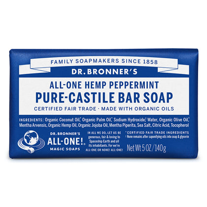 Dr. Bronner's Magic Soap Peppermint Bar Soap 140 g