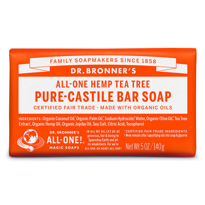 Dr. Bronner's Magic Soap Tea Tree Bar Soap 140 g