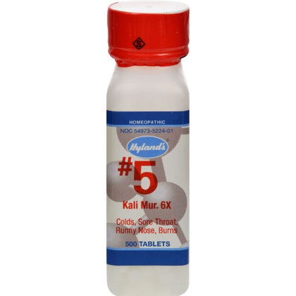 Hyland's Standard Homeopathic Kali Muriaticum 6X Cell Salts 500 tabs