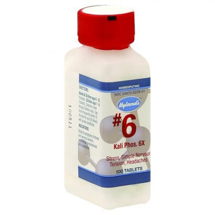 Hyland's Standard Homeopathic Kali Phosphoricum 6X Cell Salts 500 tabs