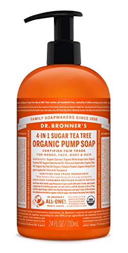 Dr. Bronner's Magic Soap Tea Tree Sugar Pump Soap 24oz / 710ml