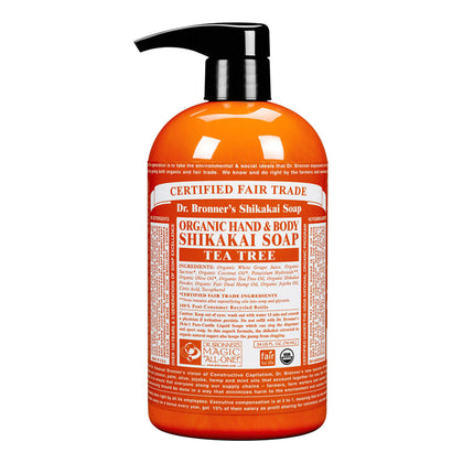 Dr. Bronner's Magic Soap Tea Tree Sugar Pump Soap 12oz / 355ml