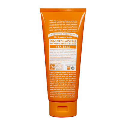 Dr. Bronner's Magic Soap Tea Tree Shaving Gel 207ml