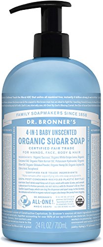 Dr. Bronner's Magic Soap Baby-Unscented Sugar Pump Soap 24oz / 710ml