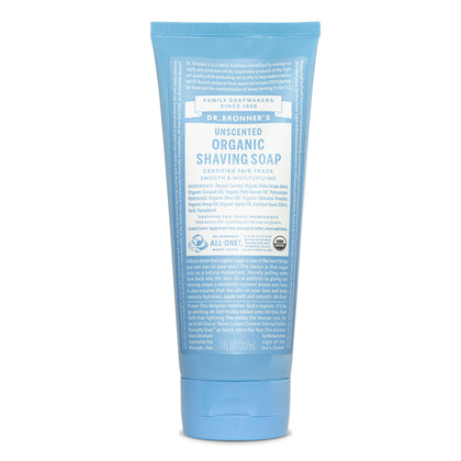 Dr. Bronner's Magic Soap Unscented Shaving Gel 207ml
