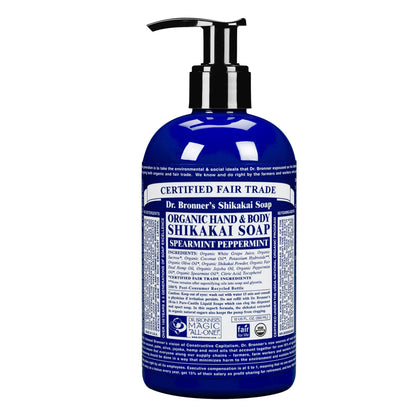Dr. Bronner's Magic Soap Peppermint Sugar Pump Soap Org 12oz / 355ml
