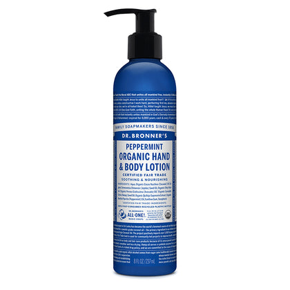 Dr. Bronner's Magic Soap Peppermint Organic Lotion 8 oz