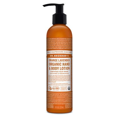 Dr. Bronner's Magic Soap Orange Lavender Organic Lotion 8 oz