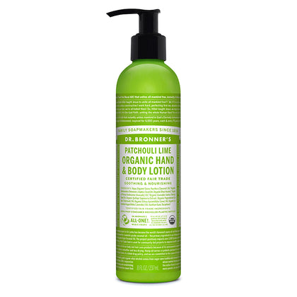 Dr. Bronner's Magic Soap Patchouli Lime Organic Lotion 8 oz