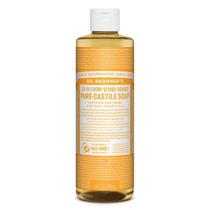 Dr. Bronner's Magic Soap Citrus Pure-Castile Liquid Soap 16oz / 473ml