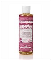 Dr. Bronner's Magic Soap Rose Pure-Castile Liquid Soap 8oz / 237 ml