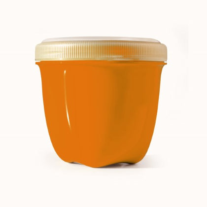 Preserve by Recycline Mini Round Food Storage - Orange 8 oz
