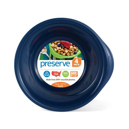 Preserve by Recycline Everyday Bowl - Midnight Blue 16oz 4 bowls
