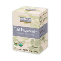 Rootalive Organic Tulsi Peppermint Tea 20 tea bags