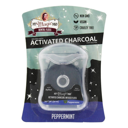 My Magic Mud Charcoal Floss - Peppermint 20g