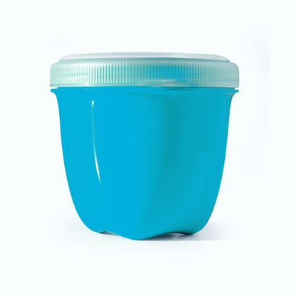 Preserve by Recycline Mini Round Food Storage - Aqua 8 oz